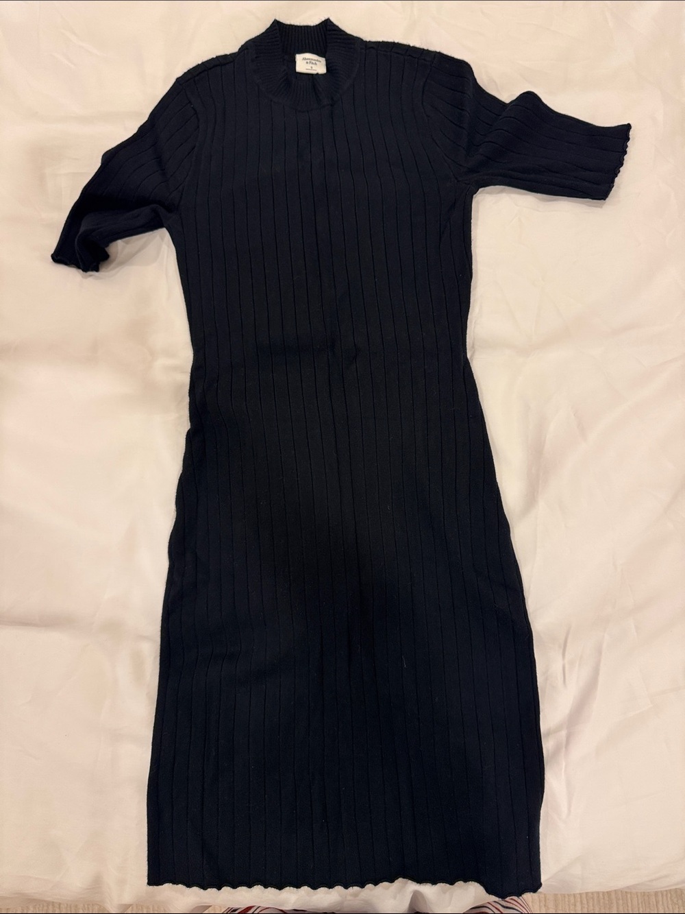Mock Neck mini Sweater Dress